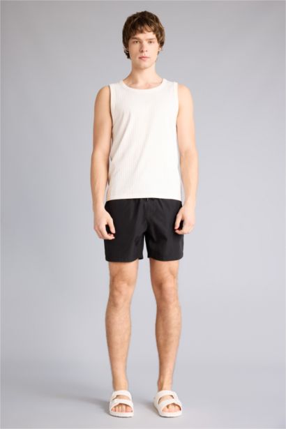 Mesh Lined Short Length Swim Shorts