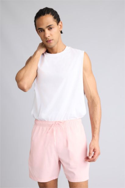 File Astarlı Kısa Boy Hızlı Kuruyan Deniz Şortu