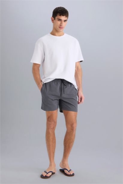 File Astarlı Kısa Boy Deniz Şortu