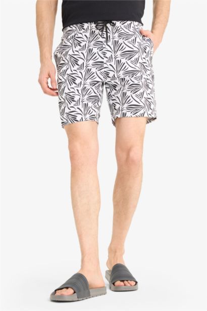 Regular Fit Printed Short Swim Shorts