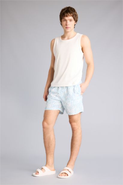 Printed Short Swim Shorts