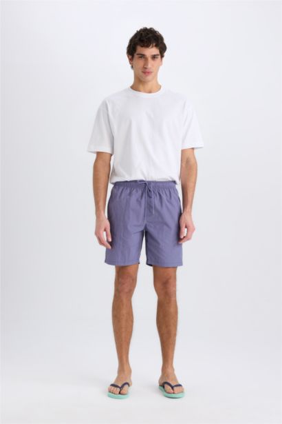 Regular Fit Mesh Lined Swim Shorts