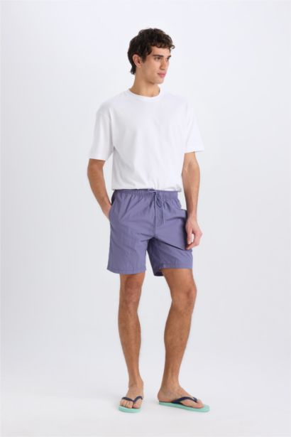 Regular Fit Mesh Lined Swim Shorts