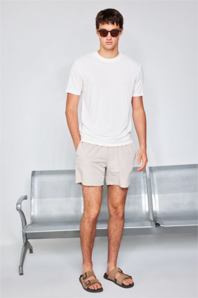 Mesh Lined Short Length Swim Shorts