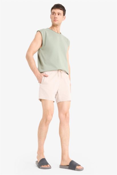 Mesh Lined Short Length Swim Shorts