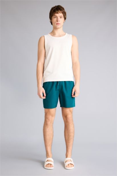 Пляжные шорты с подкладкой из сетки, короткие