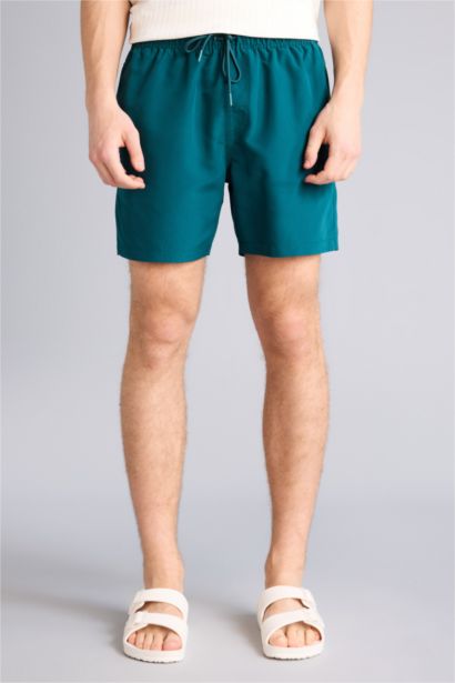 Пляжные шорты с подкладкой из сетки, короткие