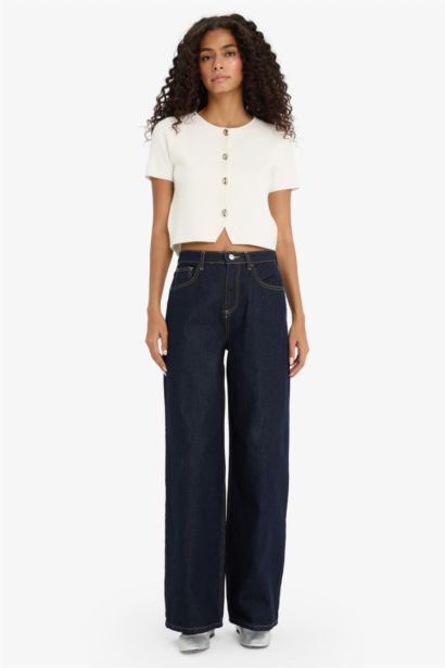 Кардиган Regular Fit с круглым вырезом