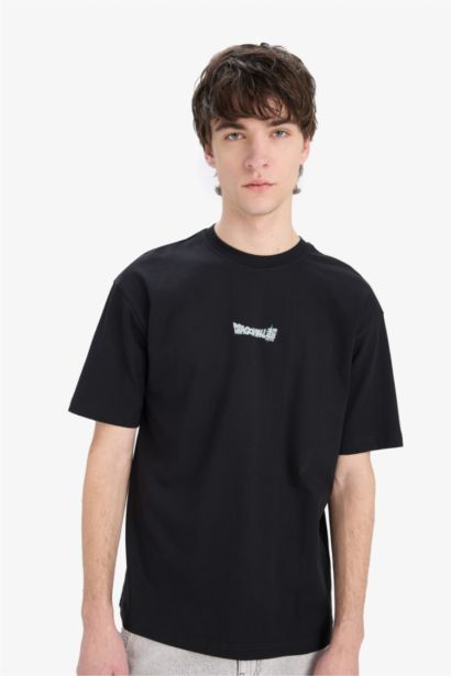 Boxy Fit Dragon Ball Crew Neck Printed Short Sleeve T-Shirt