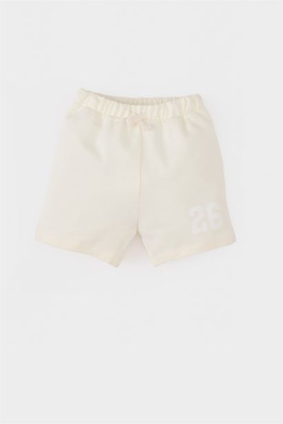 Baby Boy Regular Fit Slogan Printed Shorts