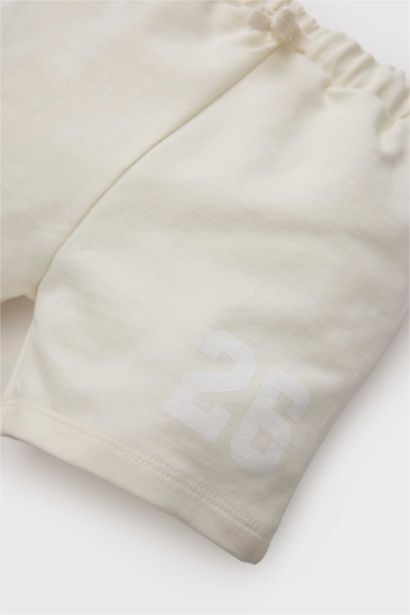 Baby Boy Regular Fit Slogan Printed Shorts