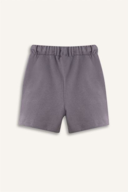 Baskılı Beli Lastikli Şort Erkek Bebek