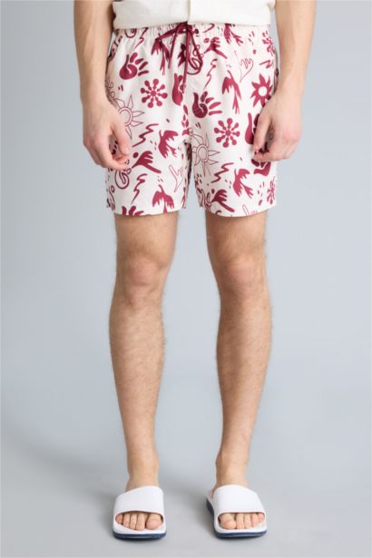 Шорты для плавания с сетчатой подкладкой и укороченной длиной