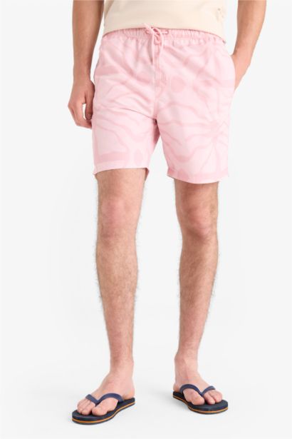Short De Bain Tissé Coupe Régulière