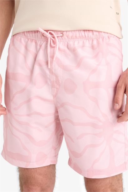 Regular Fit Printed Short Swim Shorts