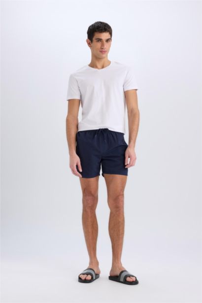 Mesh Lined Short Length Swim Shorts