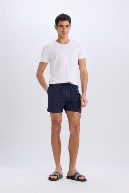 Mesh Lined Short Length Swim Shorts