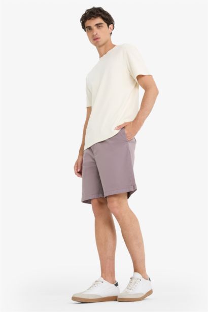 Baggy Fit Tie Waist Bermuda Shorts