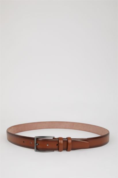 Erkek Sığır Derisi Günlük Kemer