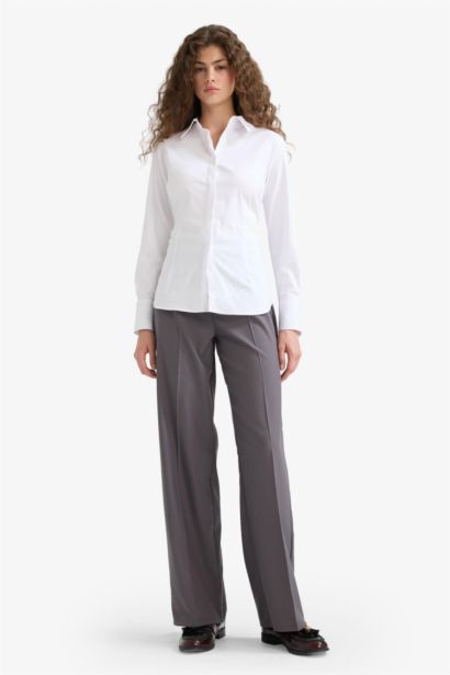 Normal Waist Straight Fit Trousers
