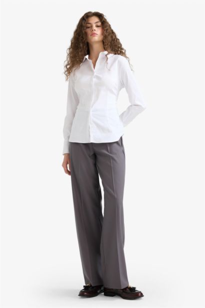 Normal Waist Straight Fit Trousers