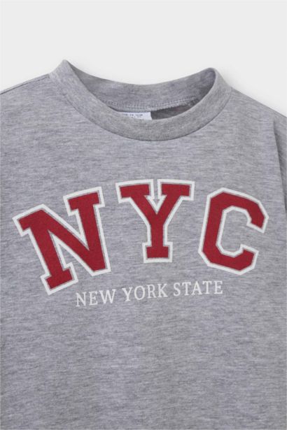 تيشيرت بيبي ولادي نص ردن قصة عادية بطبعة شعار