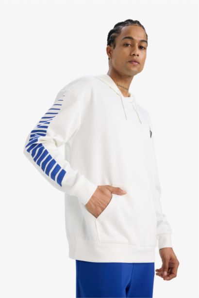 DeFactoFit Boxy Fit Hooded Scuba Fabric Sports Sweatshirt