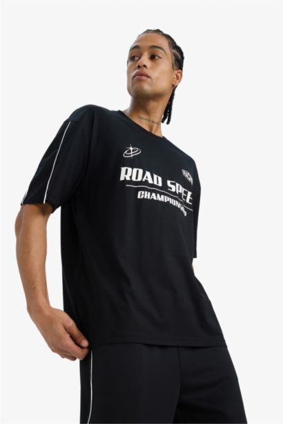 DeFactoFit Oversize Fit Crew Neck Sports T-Shirt