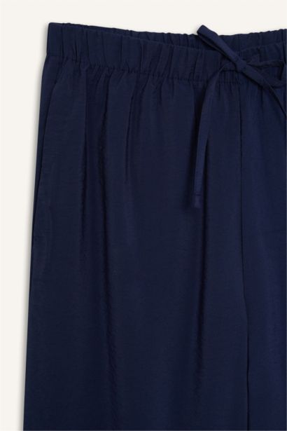 Fall in Love Regular Fit Flexible Waist Beach Trousers