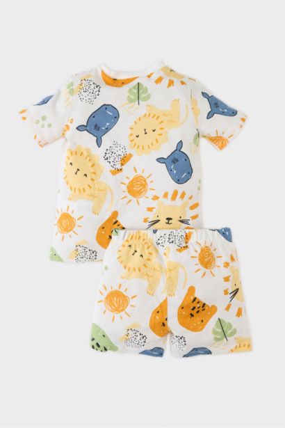 Ensemble Pyjama T-shirt et Short en coton à motifs pour bébé garçon