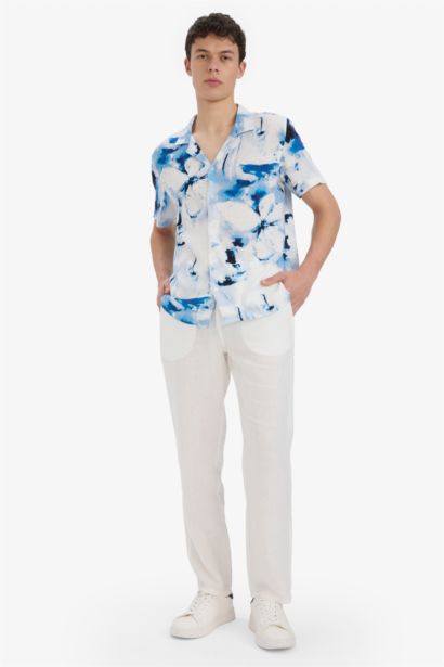 Modern Fit Polo Neck Summer Shirt