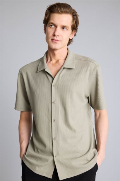 قميص بولو صيفي نص ردن قصة عادية