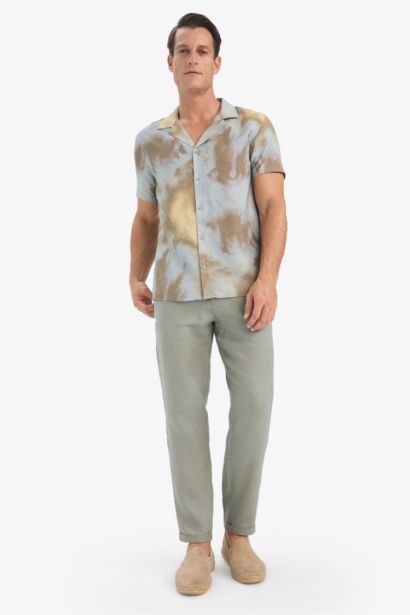 Modern Fit Polo Neck Aerobin Summer Short Sleeve Shirt