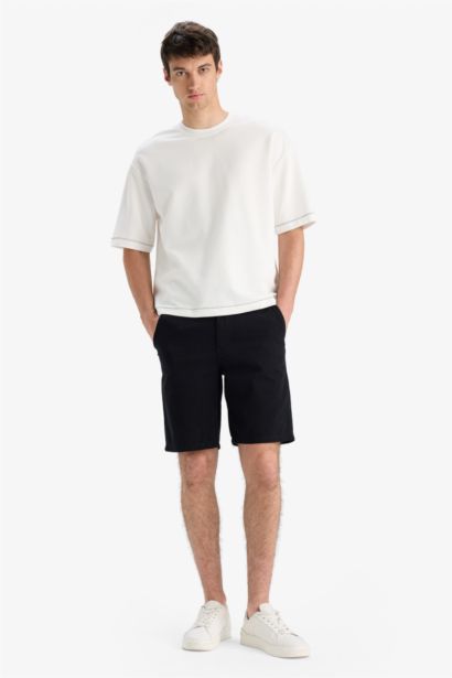 Cotton Regular Fit Bermuda Shorts