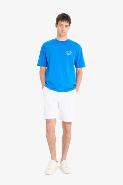 Cotton Regular Fit Bermuda Shorts