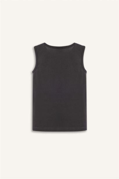 Bisiklet Yaka Baskılı Atlet Erkek Bebek