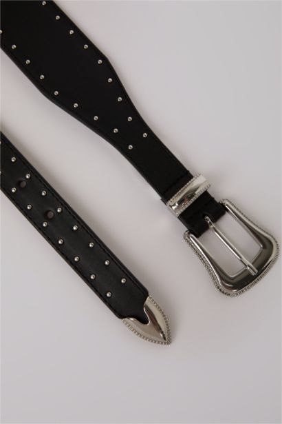 حزام نسائي جلد صناعي