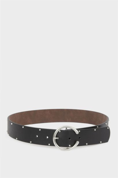 Kadın Suni Deri Jean Kemeri