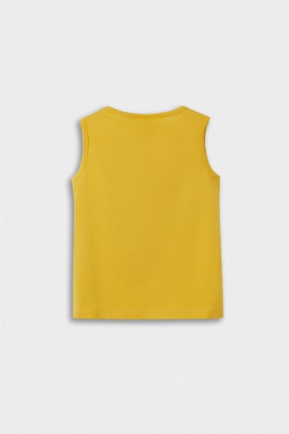 Bisiklet Yaka Palmiye Desenli Atlet Erkek Bebek