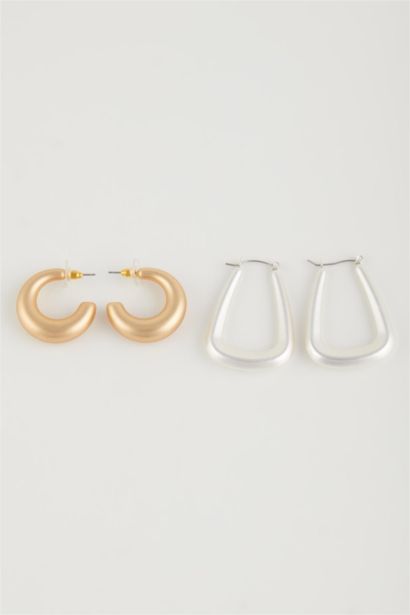 Женские матовые серьги набор из 2 шт