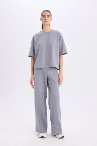 Relax Fit Crew Neck Basic Casual T-Shirt