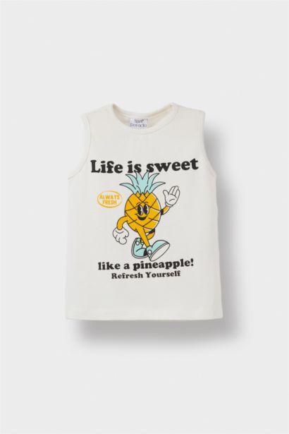 2'li Takım Baskılı Atlet Beli Lastikli Şort Erkek Bebek