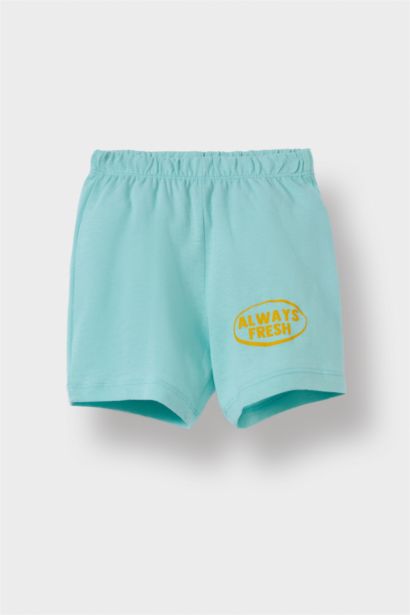 2'li Takım Baskılı Atlet Beli Lastikli Şort Erkek Bebek