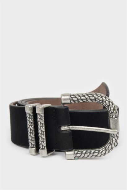 Kadın Suni Deri Jean Kemeri