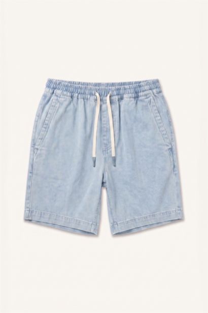 Relaxed Fit Jean Bermuda Şort