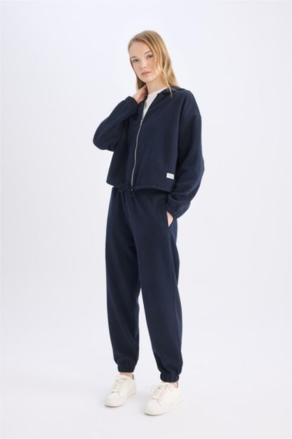 Elastic Waist Basic Jogger Sweatpants