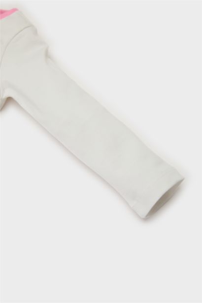 Baby Girl Star Patterned Cotton 2 Piece Pajama Set