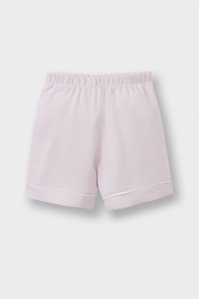 سيت بجامة بيبي بناتي بطبعة شعار - قطعتين