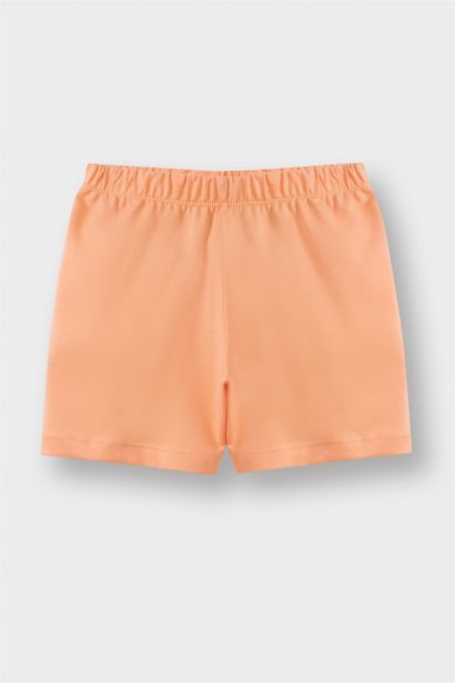 %100 Pamuklu Yıldız Desenli Beli Lastikli 4'lü Pijama Takımı Kız Bebek