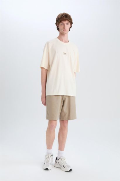 Regular Fit Cotton Bermuda